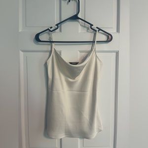 NWT Express White Satin Cowl Neck Cami